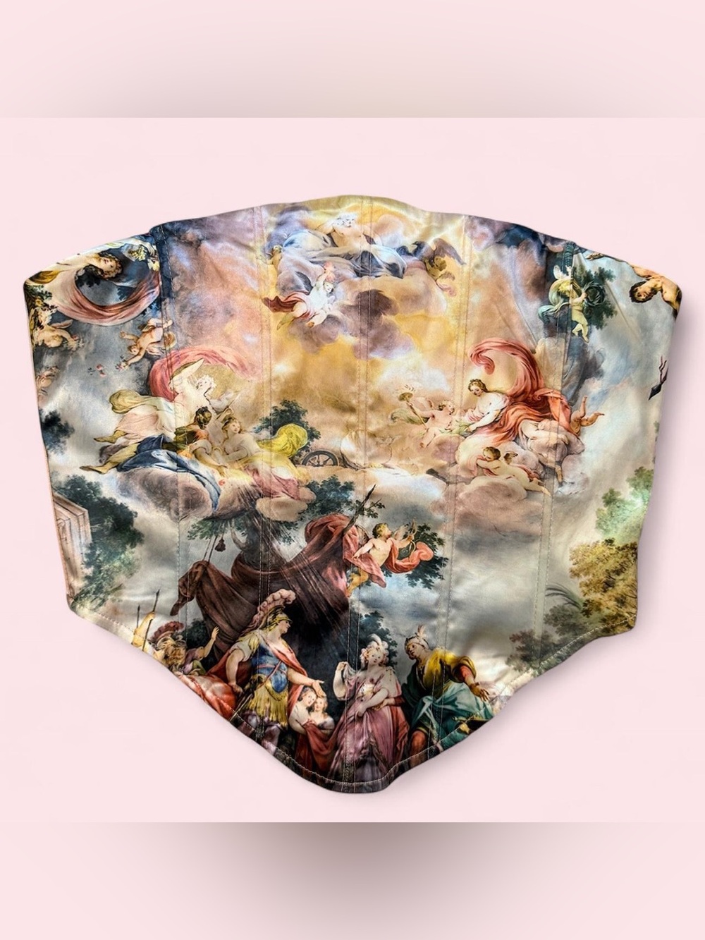 AKIRA Dusty Rose Satin Corset Top
